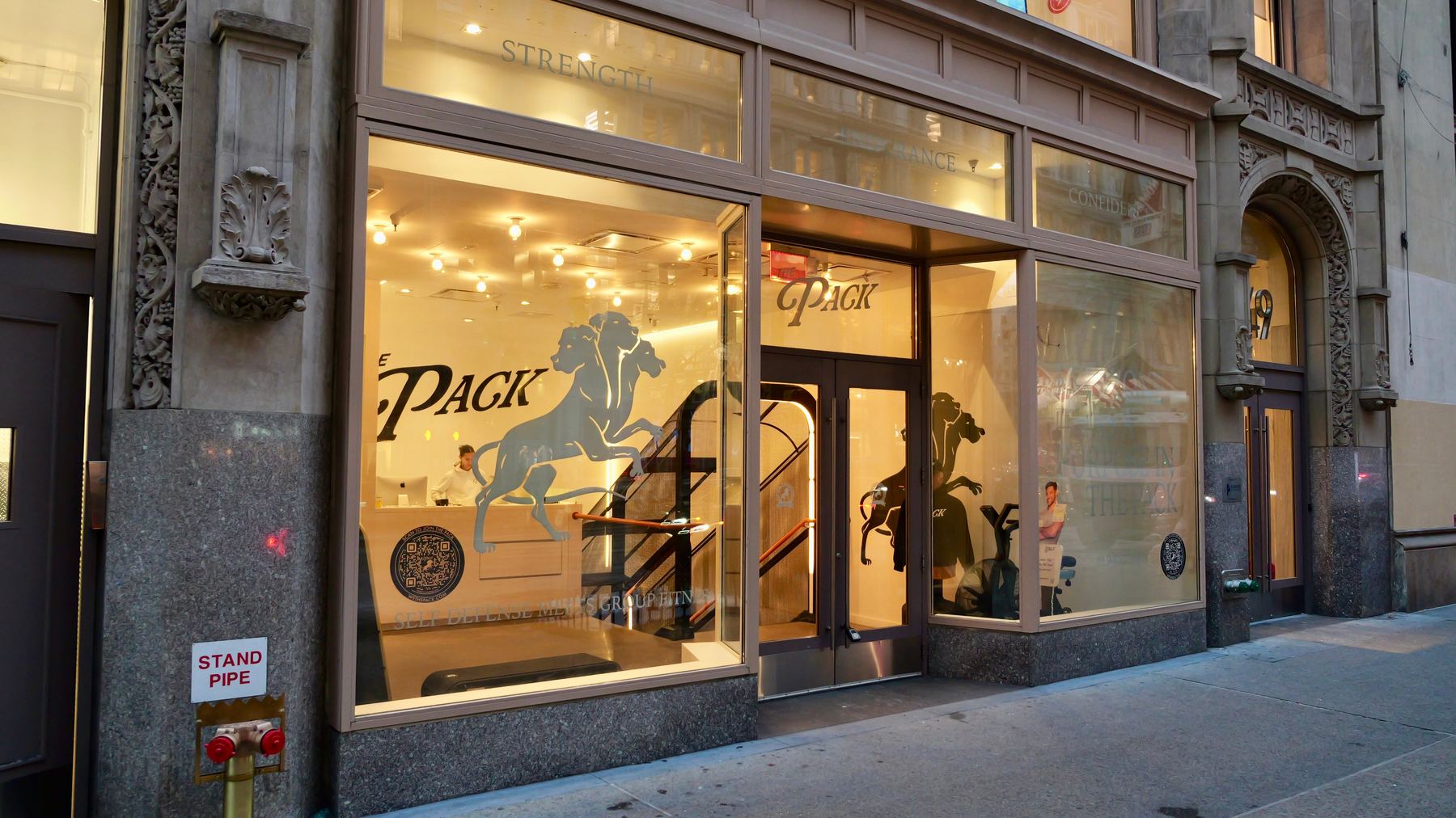 The Pack studio storefront
